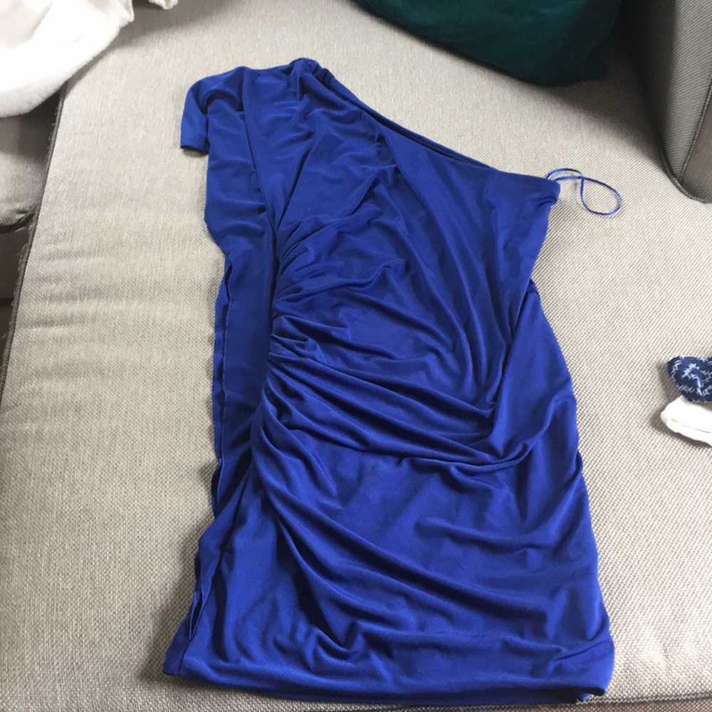 Sexy sexy sexy express blue off the shoulder dress